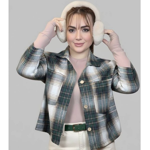 شومیز چهارخونه موهر - مانتو پاتریس رشت