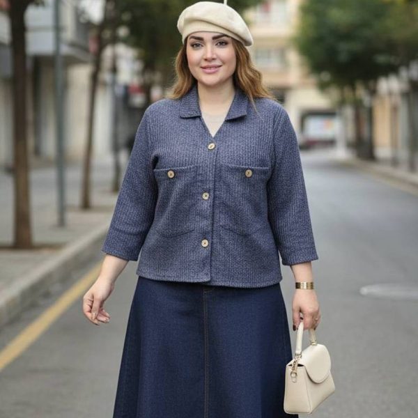 شومیز دو جیب طرح مراکشی