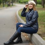 کت چرم زیپ کج - مانتو پاتریس رشت