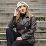 کت چرم زیپ کج - مانتو پاتریس رشت