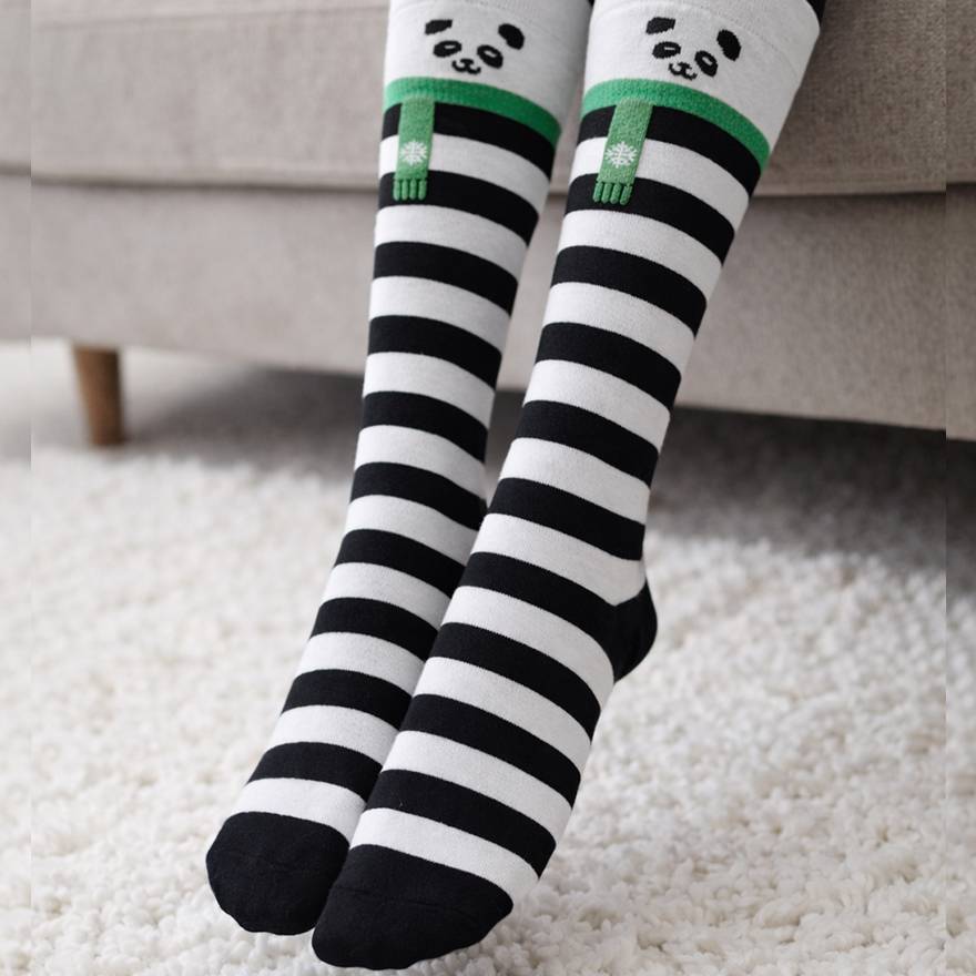 جوراب ساقدار راه راه پاندا - مانتو پاتریس رشت