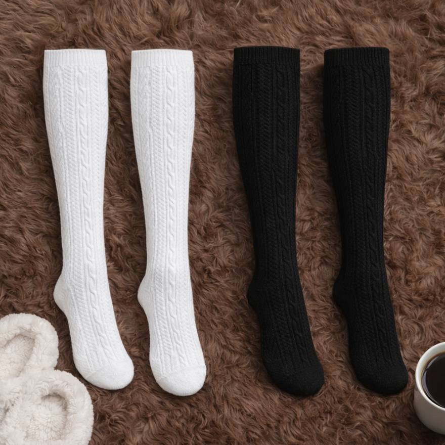 جوراب ساقدار گندمی - مانتو پاتریس رشت