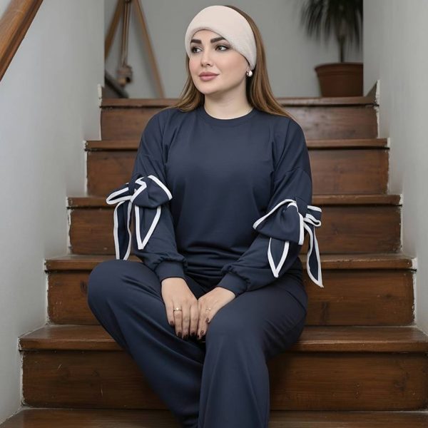 ست بلوز شلوار آستین پاپیون گلکسی - مانتو پاتریس رشت