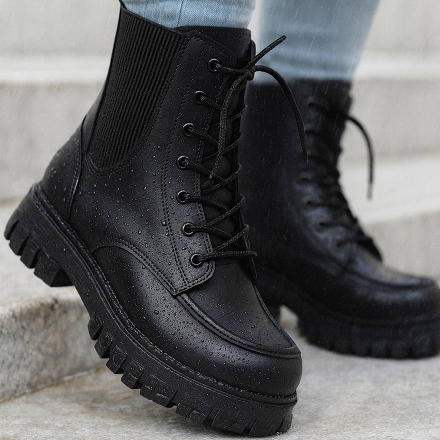 نیم بوت بغل کش مشکی - مانتو پاتریس رشت