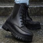 نیم بوت بغل کش مشکی