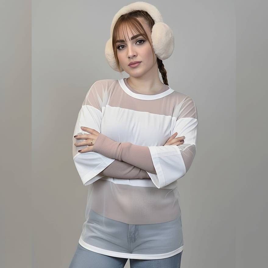 بلوز تور ترکیبی - مانتو پاتریس رشت