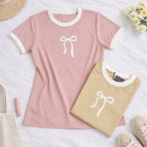 تیشرت چاپ پاپیون - مانتو پاتریس رشت