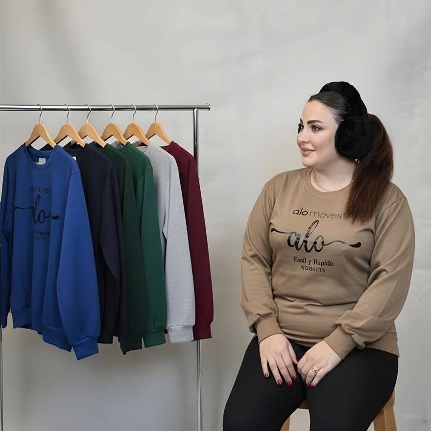 بلوز آستین بلند الو -