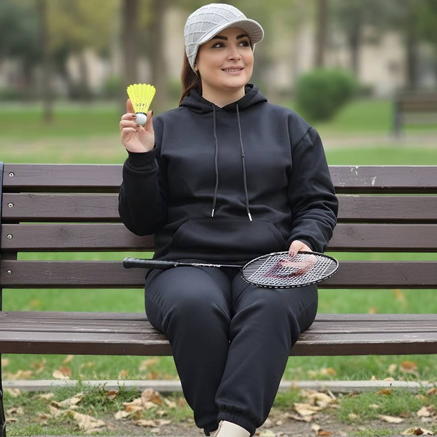 ست هودی شلوار دورس مشکی