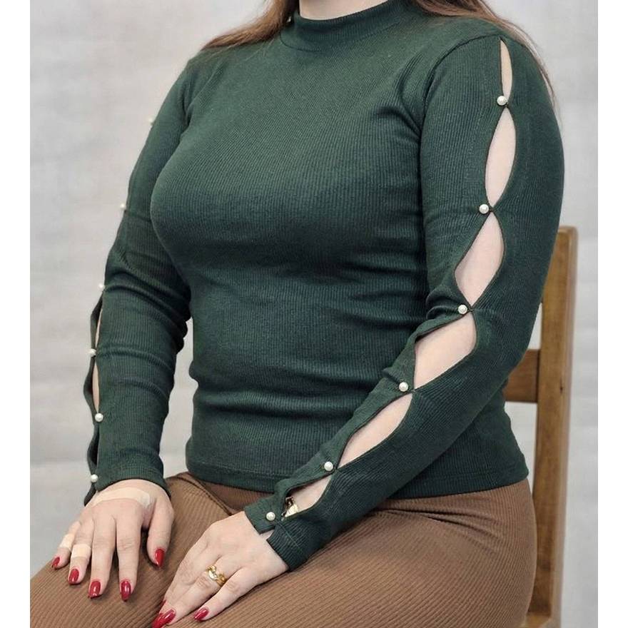 بلوز آستین مرواریدی فانریپ