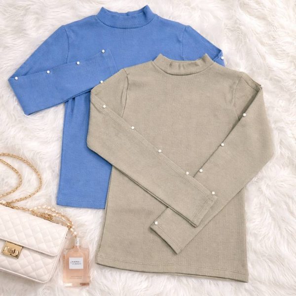 بلوز آستین مرواریدی فانریپ