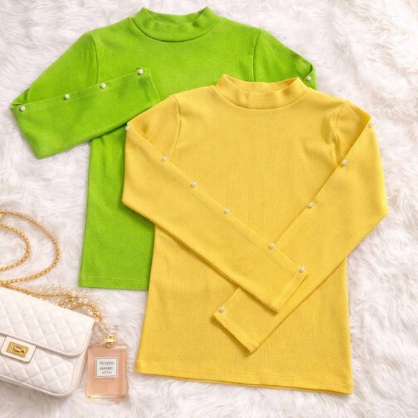 بلوز آستین مرواریدی فانریپ