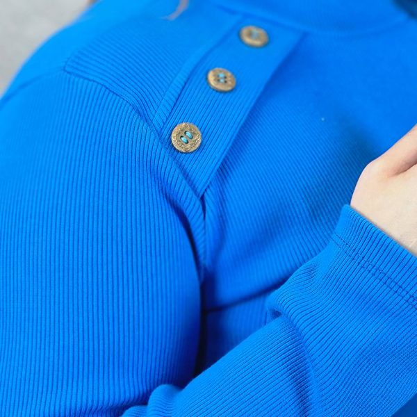 بلوز آستین بلند دکمه اریب- مانتو پاتریس رشت