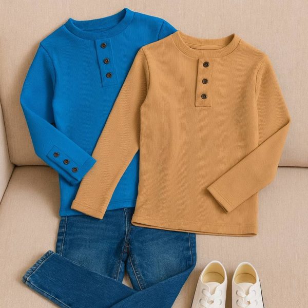 بلوز آستین بلند 3 دکمه