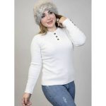 بلوز آستین بلند 3 دکمه