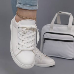 کتونی ونس ساده سفید - مانتو پاتریس رشت