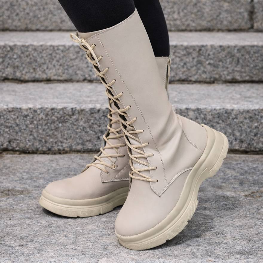 بوت بندی بلند کرم - مانتو پاتریس رشت