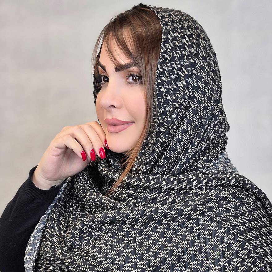 شال طرح گندمی - مانتو پاتریس رشت