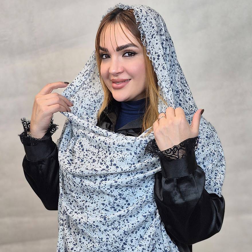 شال برفکی دور ریش - مانتو پاتریس رشت