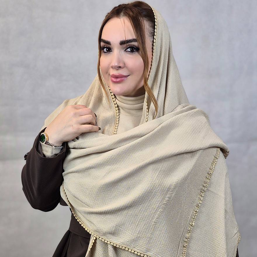 شال لبه عدسی پلیسه