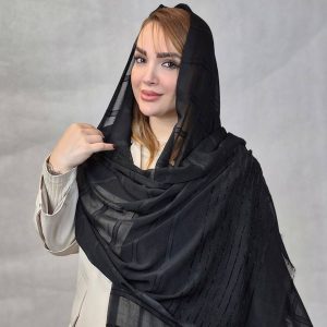 شال نخی مشکی - مانتو پاتریس رشت