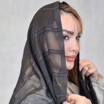 شال نخی مشکی