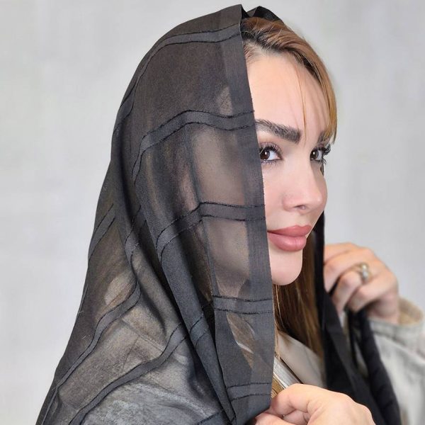 شال نخی مشکی