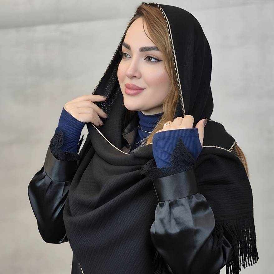 شال بافت لبه عدسی