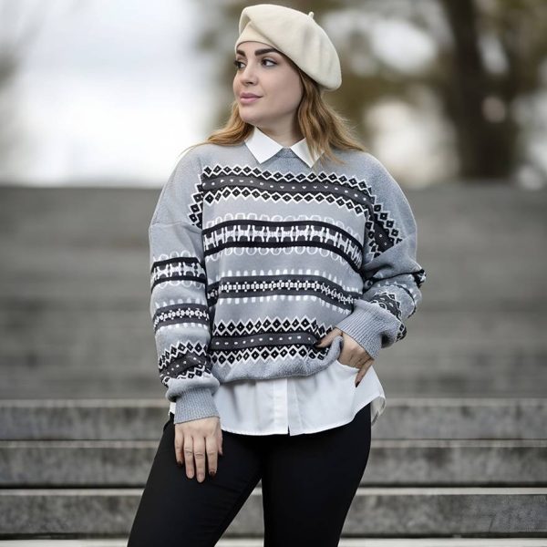 بلوز بافت سرخپوستی - مانتو پاتریس رشت