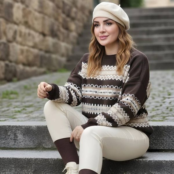 بلوز بافت سرخپوستی - مانتو پاتریس رشت