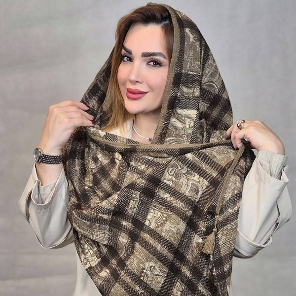 شال کریشه طرحدار پاییزه - مانتو پاتریس رشت