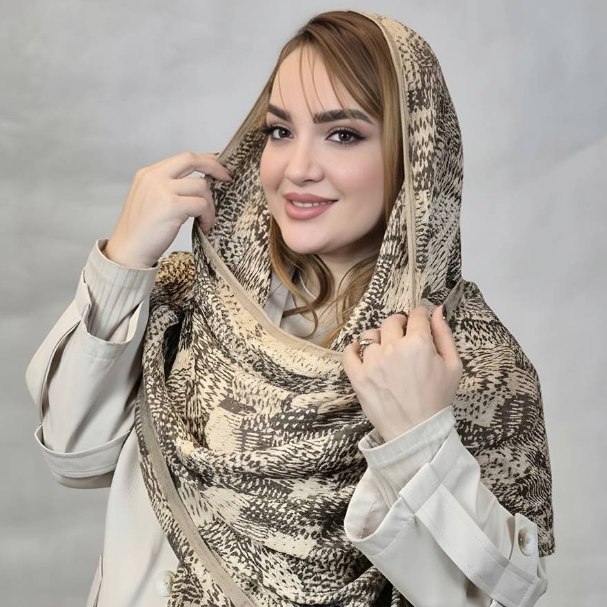 شال کریشه منگوله دار