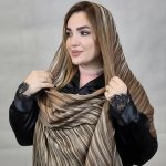 شال کریشه راه راه پاییزه