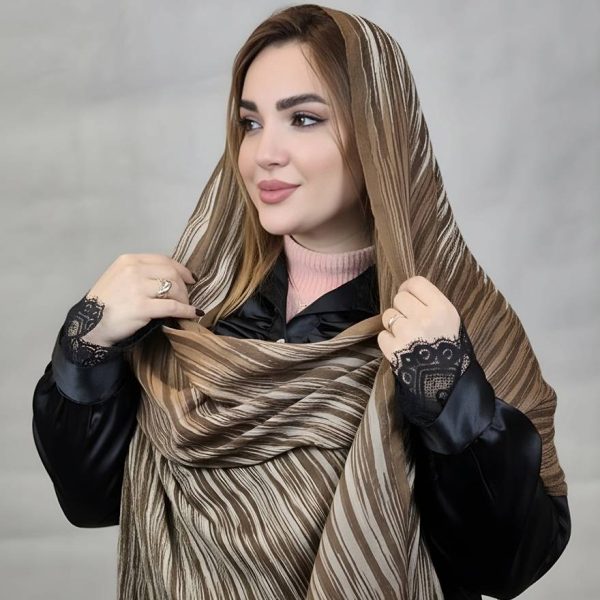 شال کریشه راه راه پاییزه