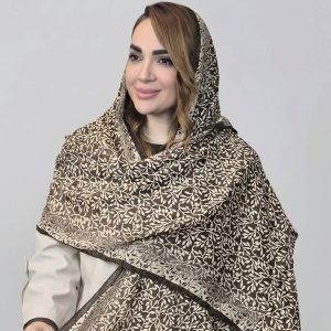 شال کریشه طرح شاخه - مانتو پاتریس رشت