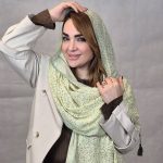 شال کریشه طرح شاخه - مانتو پاتریس رشت