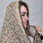 شال کریشه طرح شاخه - مانتو پاتریس رشت