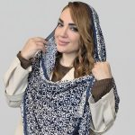 شال کریشه طرح شاخه - مانتو پاتریس رشت