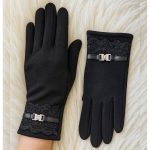 دستکش فوتر لبه تور مشکی