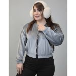 بامبر زیپی مخمل