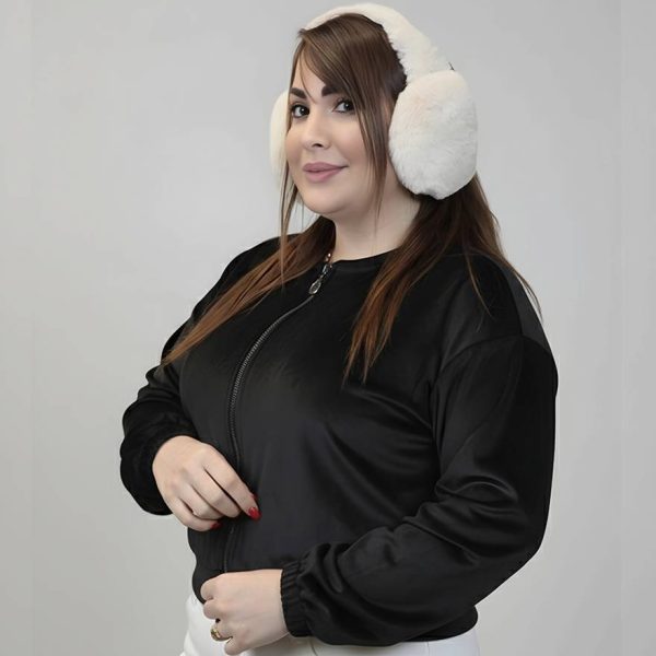 بامبر زیپی مخمل