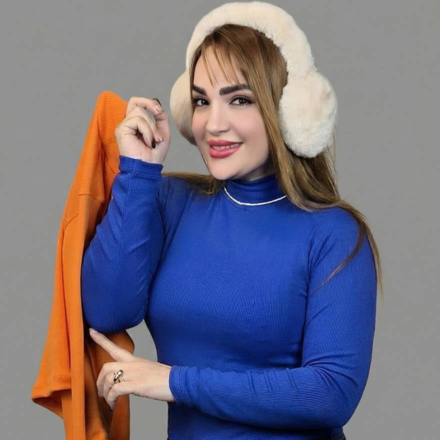 بلوز یقه اسکی فانریپ رنگی