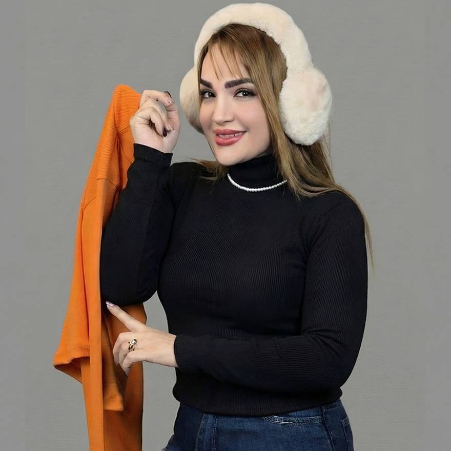 بلوز یقه اسکی فانریپ رنگی