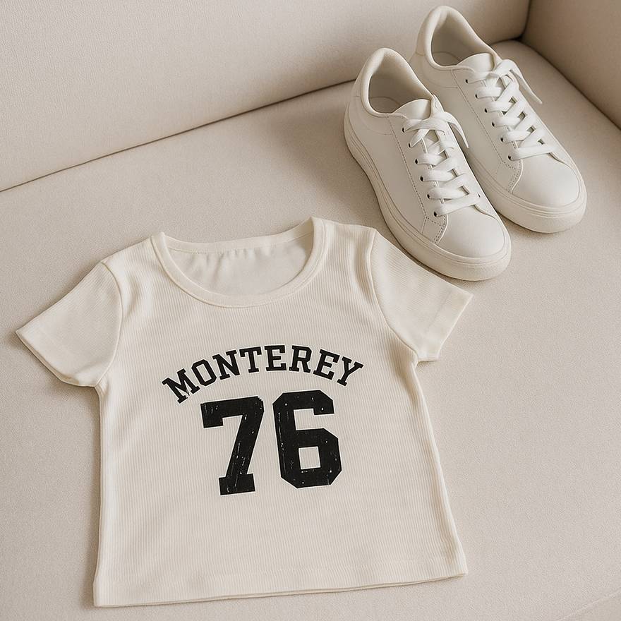 تیشرت کراپ چاپ 76 - مانتو پاتریس رشت