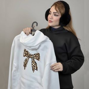 هودی پشت چاپ پاپیون پلنگی - مانتو پاتریس رشت