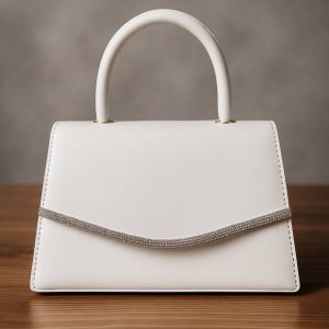 کیف مجلسی شاین سفید - مانتو پاتریس رشت