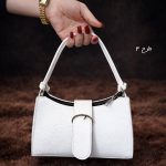 کیف دستی چرم سفید - مانتو پاتریس رشت