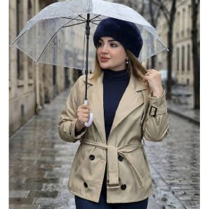 بارانی سگک دار کجراه - مانتو پاتریس رشت