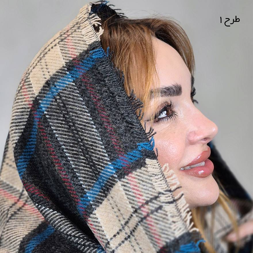 شال موهر چهارخونه