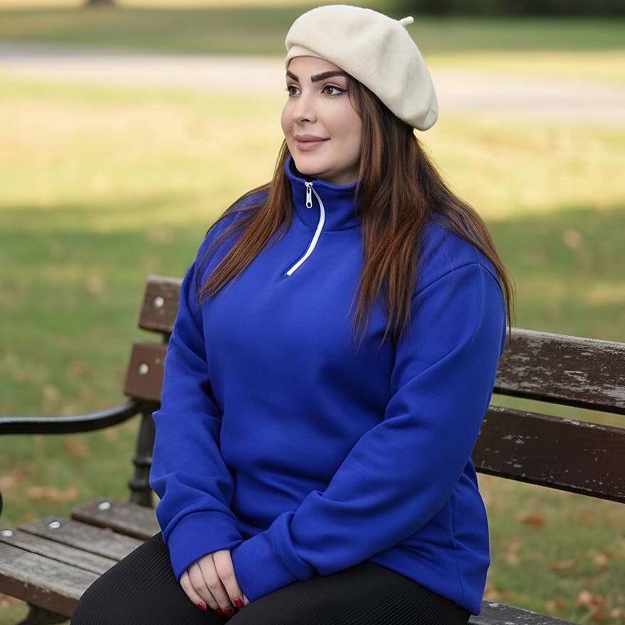 دورس نیم زیپ رنگی - مانتو پاتریس رشت